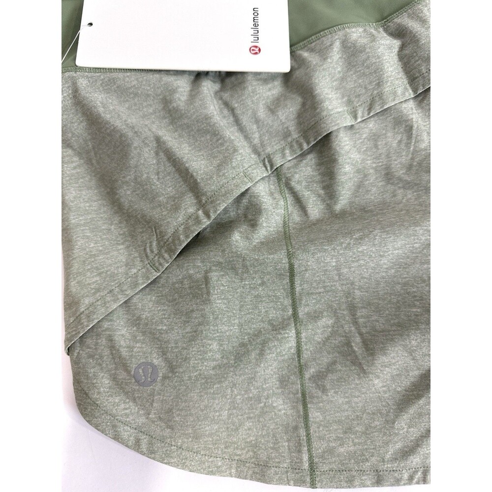 Lululemon Speed Up MR Short 4” Lined Heather Lux Multi Green 10 Tall Running NWT - Picture 7 of 12